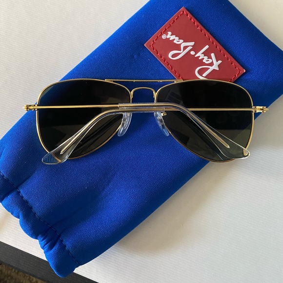 ⛔️SOLD⛔️ Rayban Junior Aviator Pilot Sunglasses Model 223/71 50-13 In Green - Picture 7 of 10
